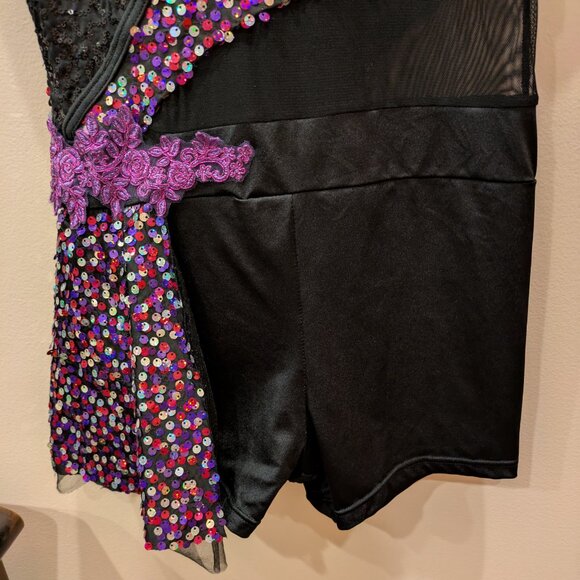Purple sequence Dance/performance costume - Picture 6 of 12